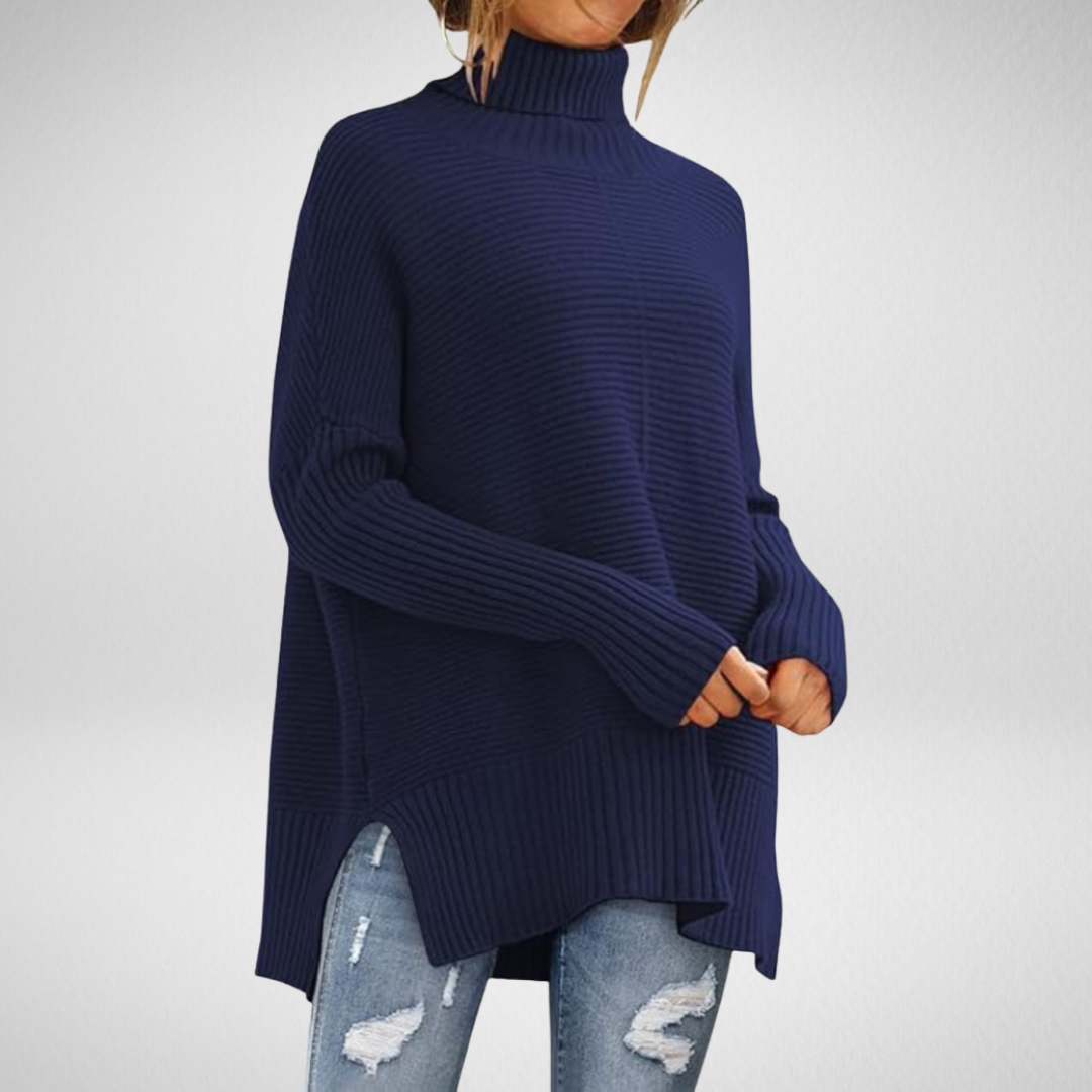 Cléa | Pull Col Roulé Coupe Ample Chic