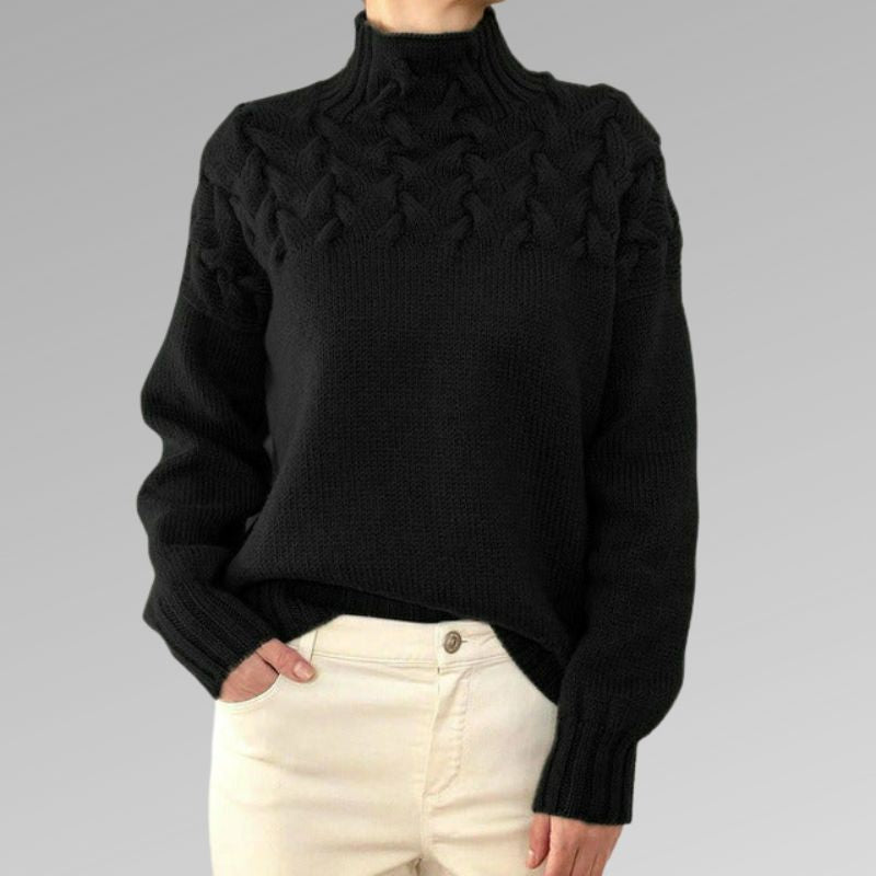 Victoire | Pull Maille Torsadée Élégante