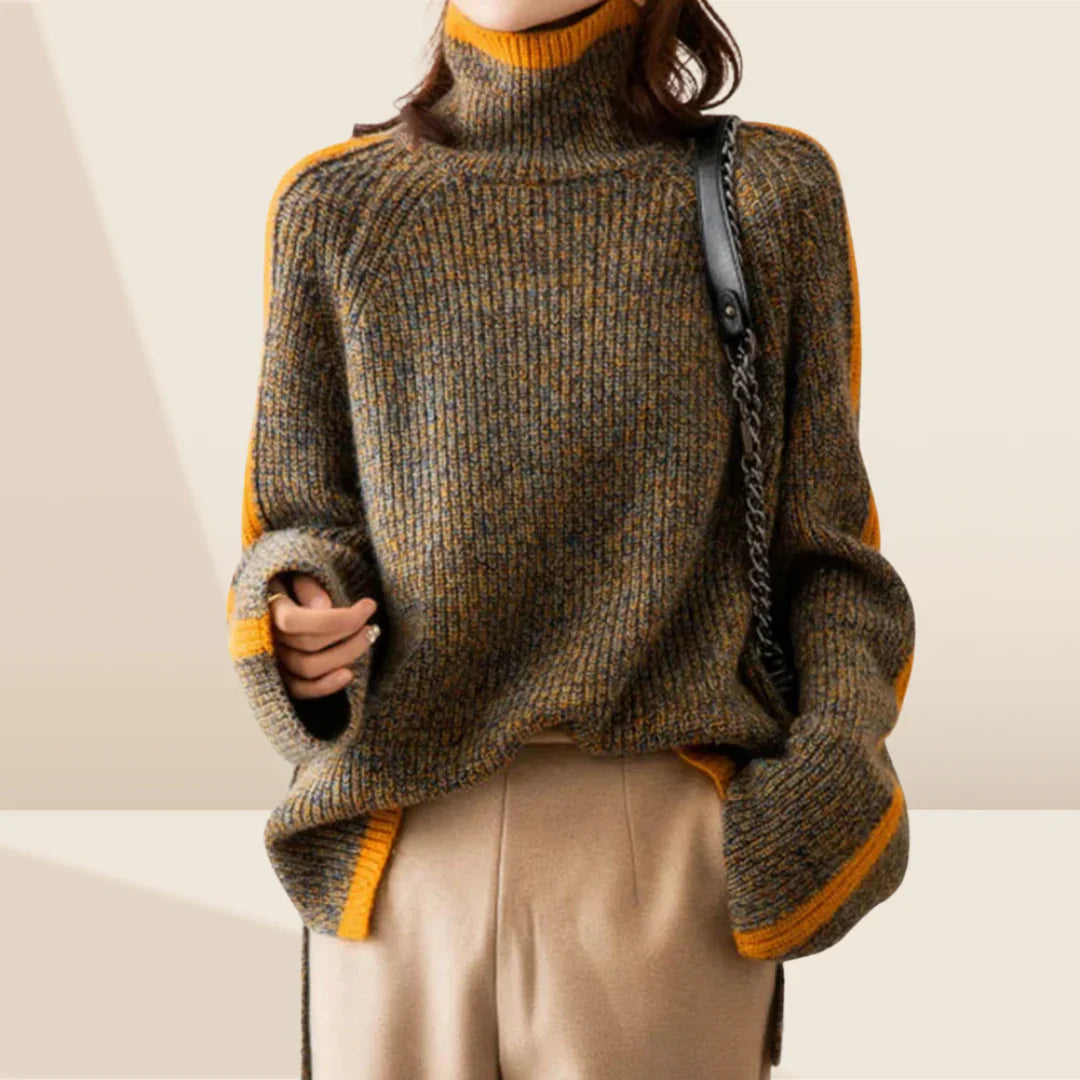 Isaline | Pull Cocooning à Col Montant