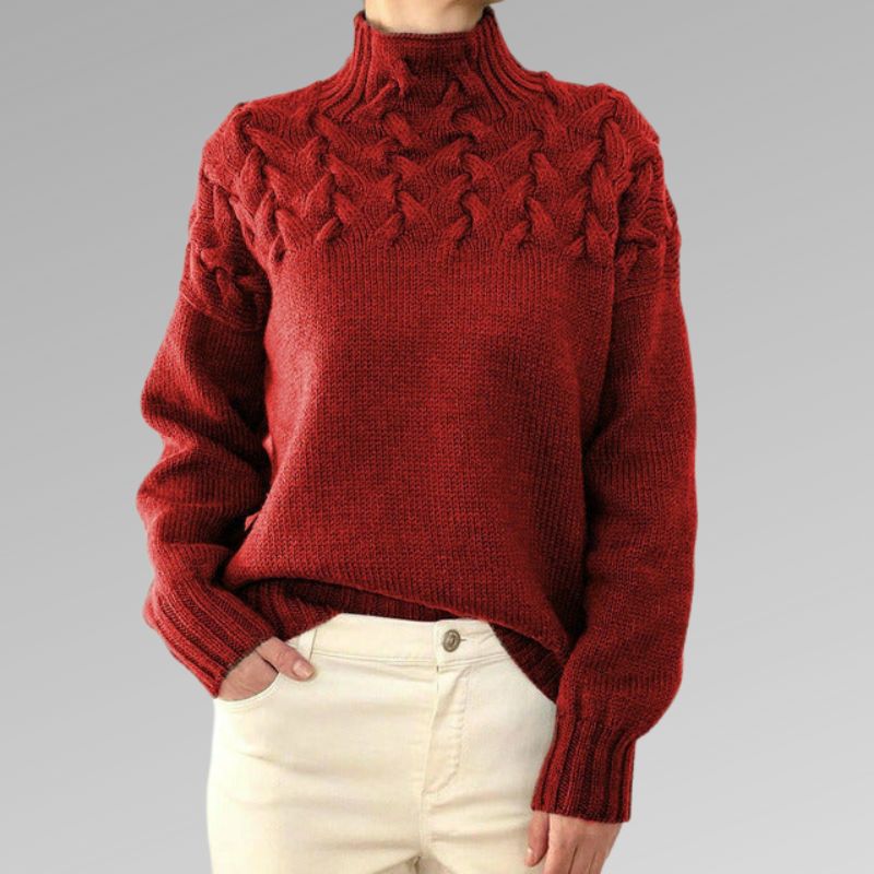 Victoire | Pull Maille Torsadée Élégante