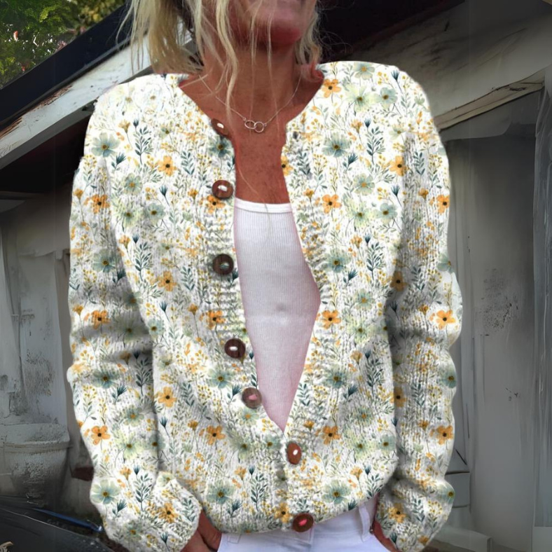 Rousseau Paris | Élégant Cardigan Floral