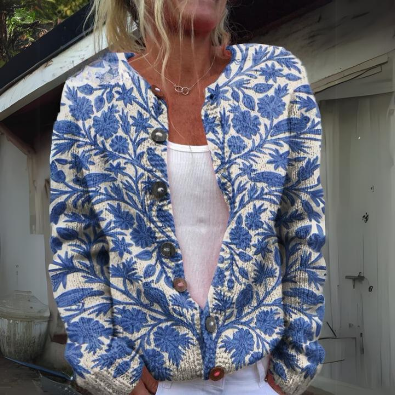 Rousseau Paris | Élégant Cardigan Floral