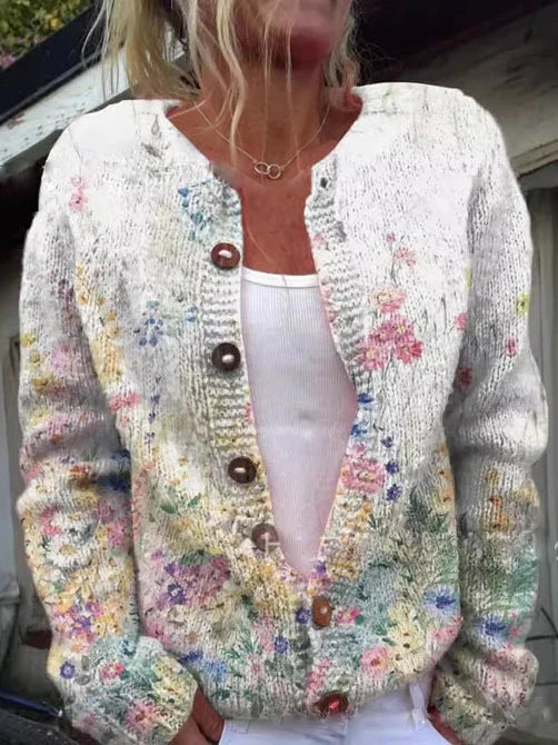 Rousseau Paris | Élégant Cardigan Floral