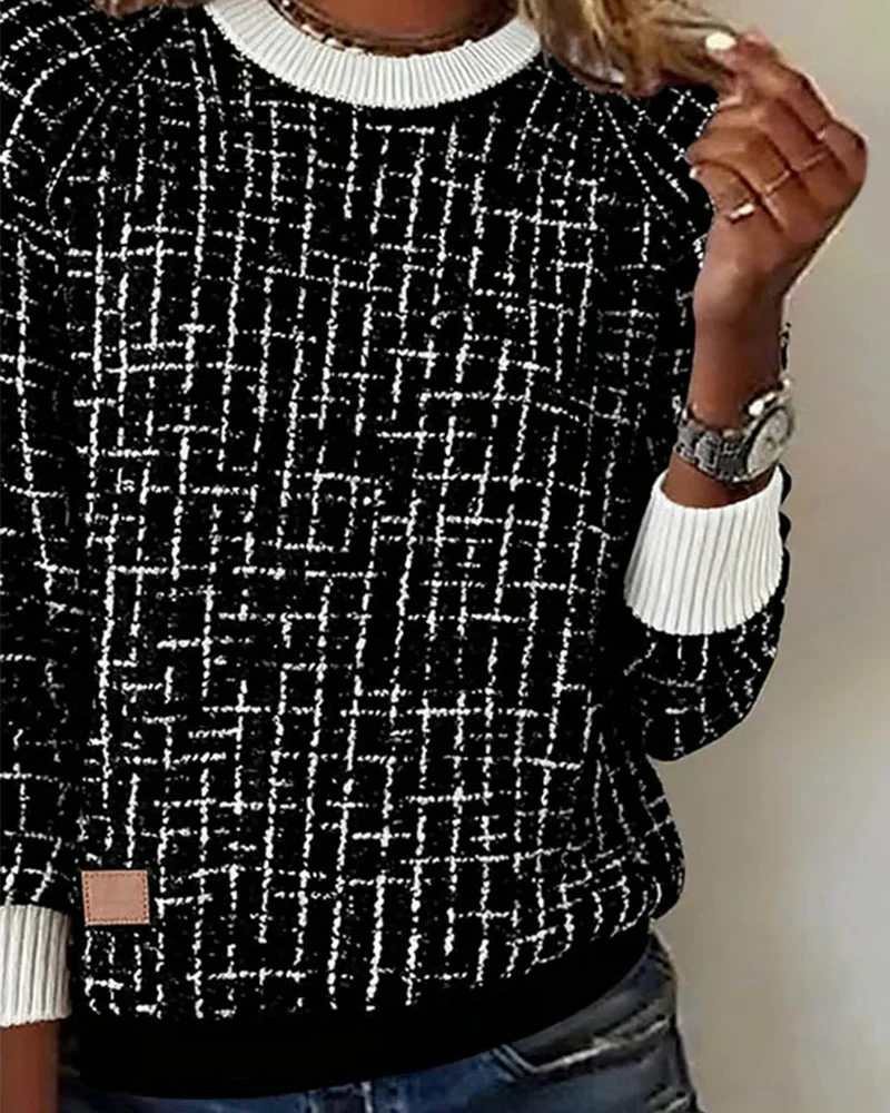 Philomène | Pull à carreaux casual et élégant