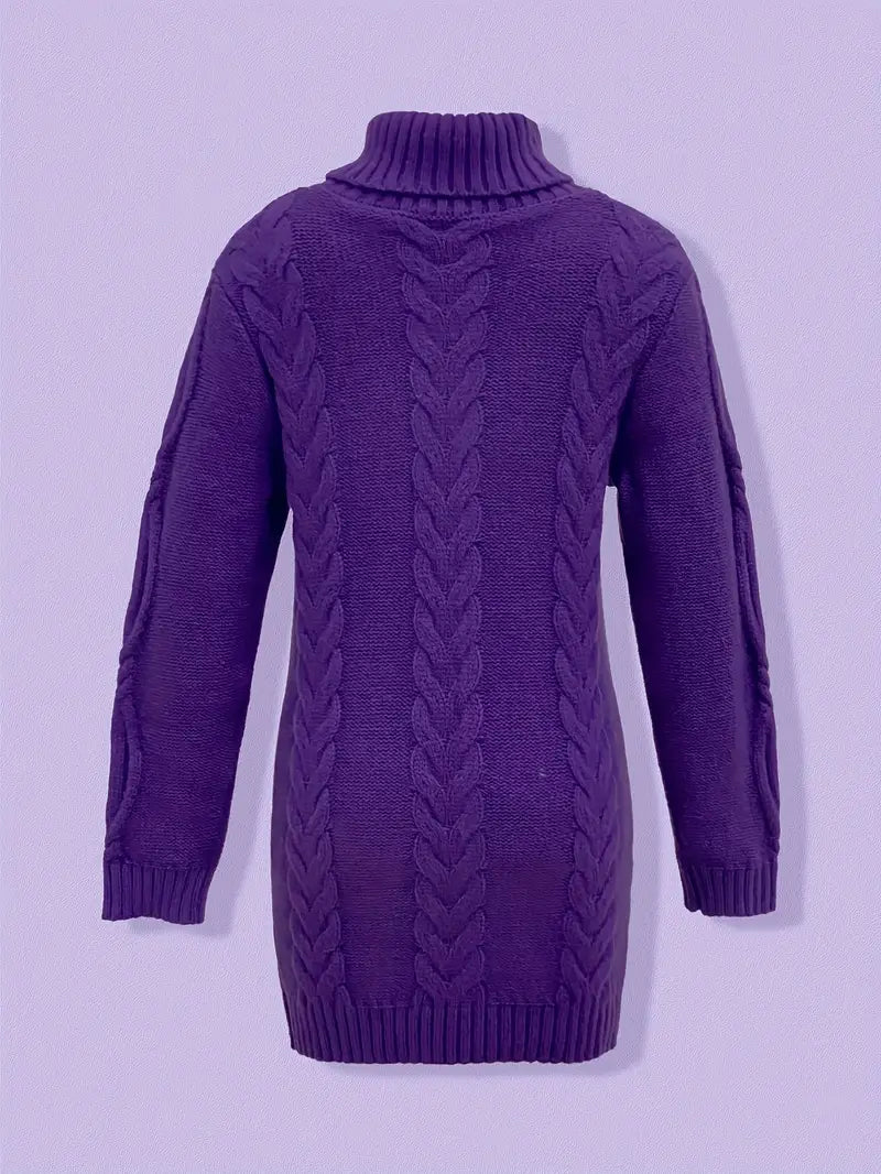 Valéria | Pull Long Torsadé d’Hiver