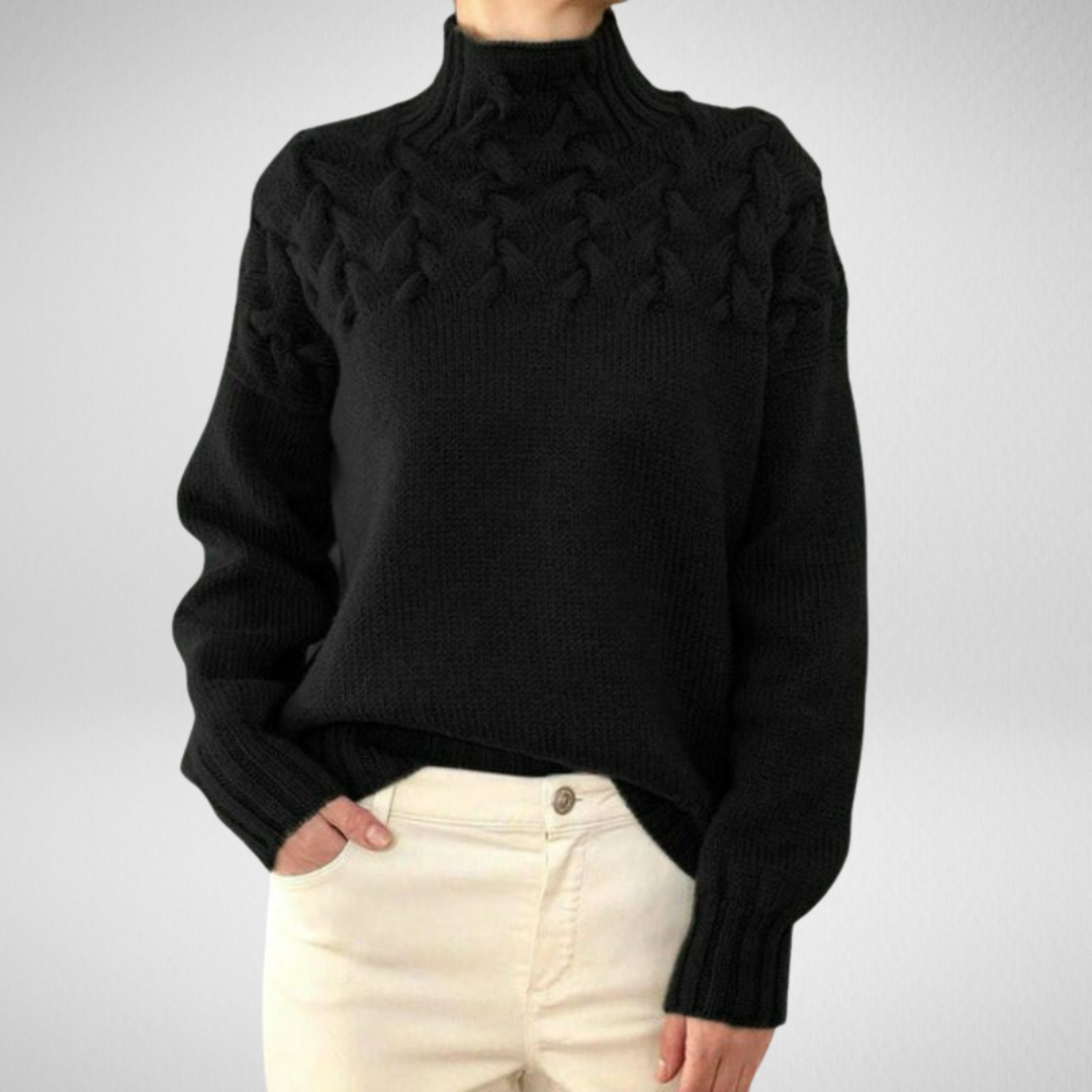 Victoire | Pull Maille Torsadée Élégante