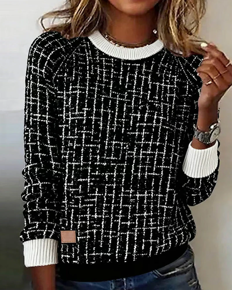 Philomène | Pull à carreaux casual et élégant