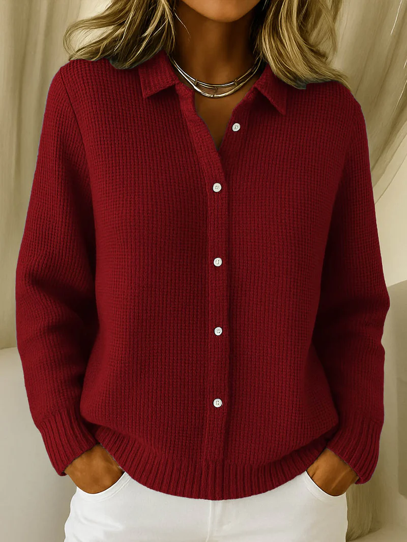 Quitterie | Cardigan classique en maille douce