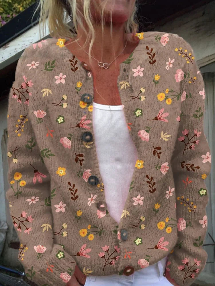 Rousseau Paris | Élégant Cardigan Floral