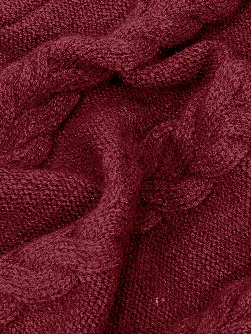 Valéria | Pull Long Torsadé d’Hiver