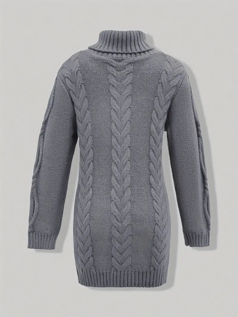 Valéria | Pull Long Torsadé d’Hiver