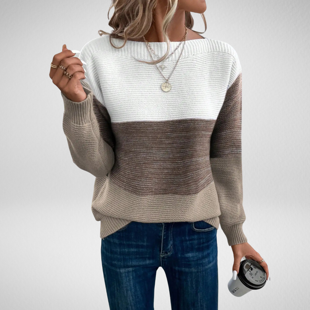 Anaëlle | Pull Coloré à Maille Confort