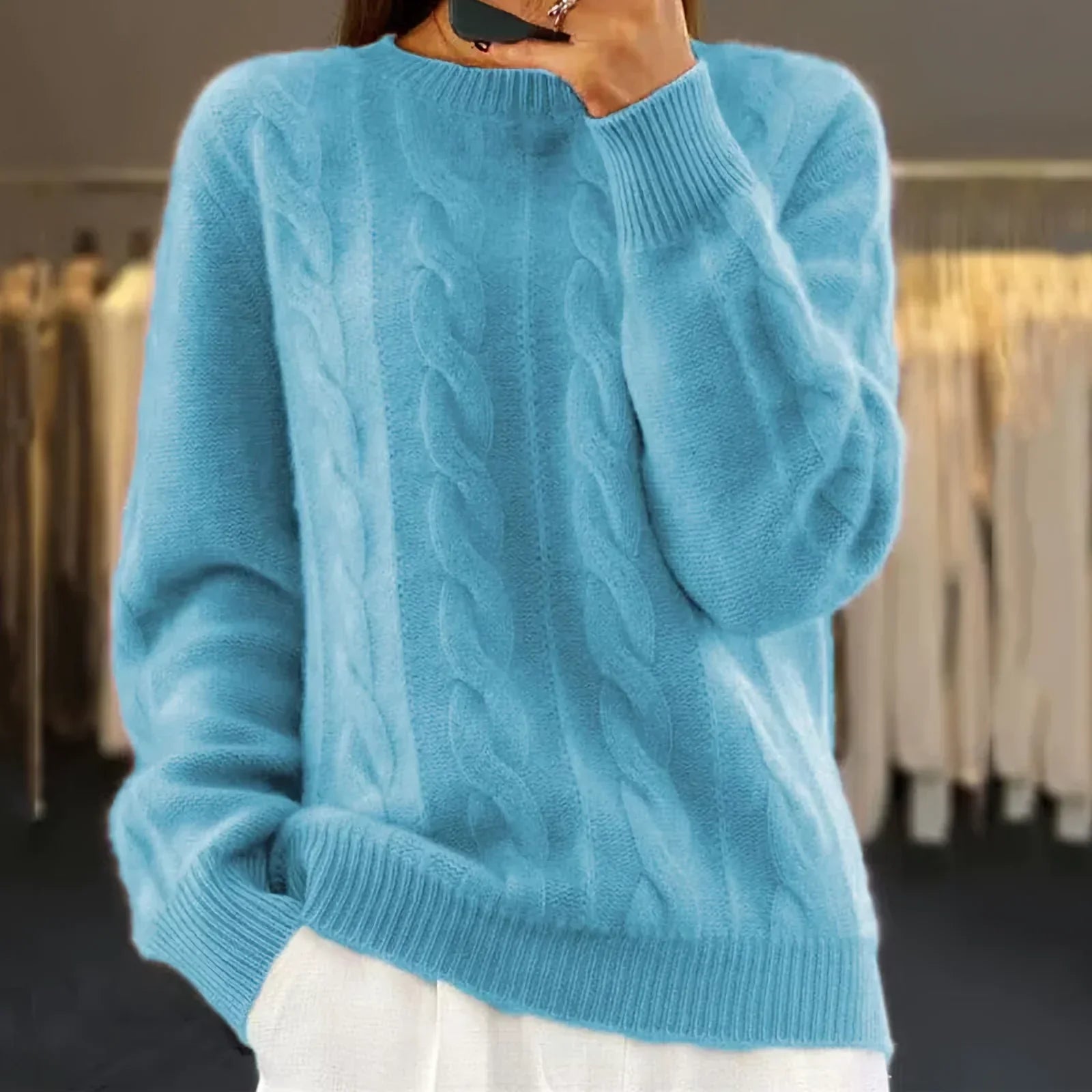 Margot | Pull Torsadé Style Classique