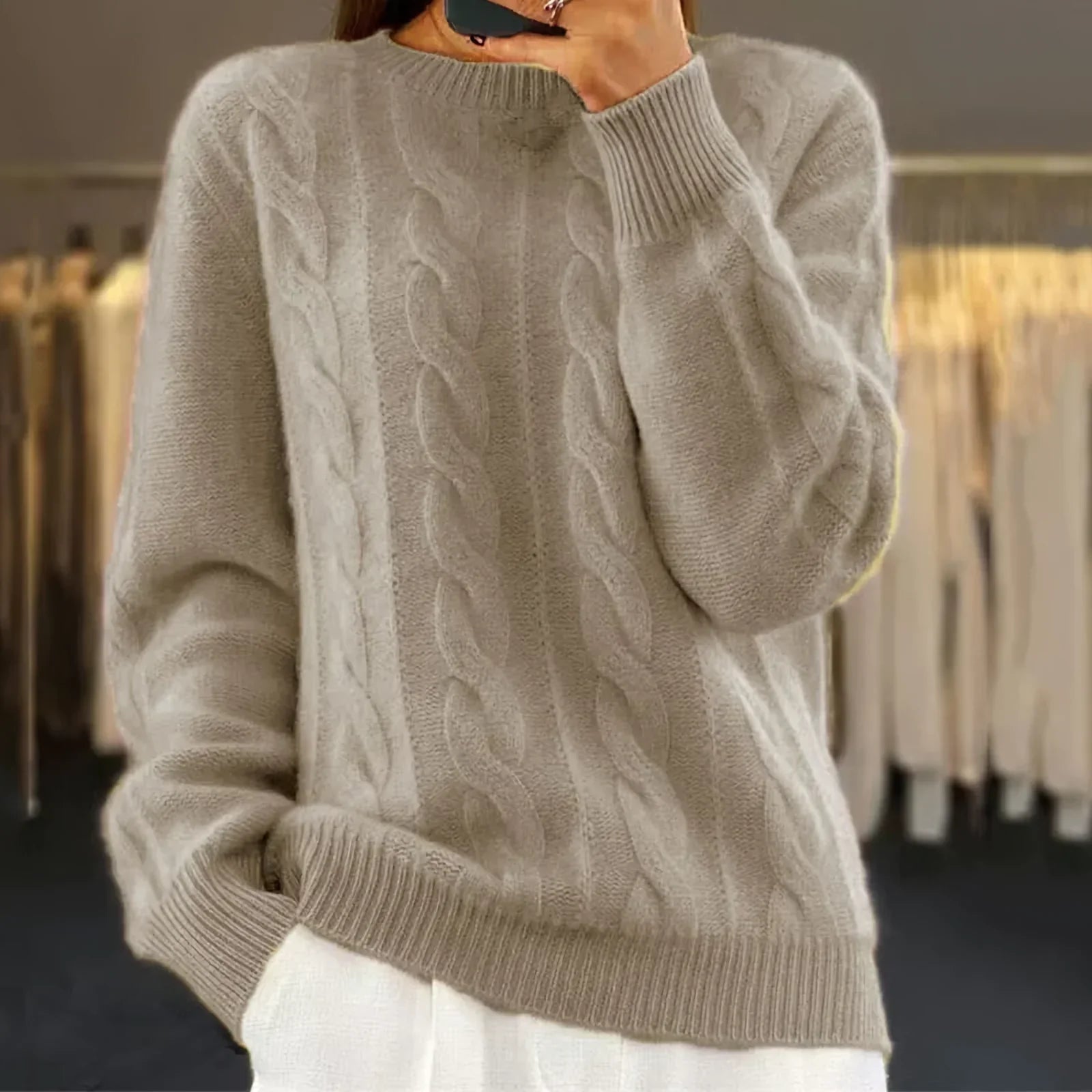 Margot | Pull Torsadé Style Classique
