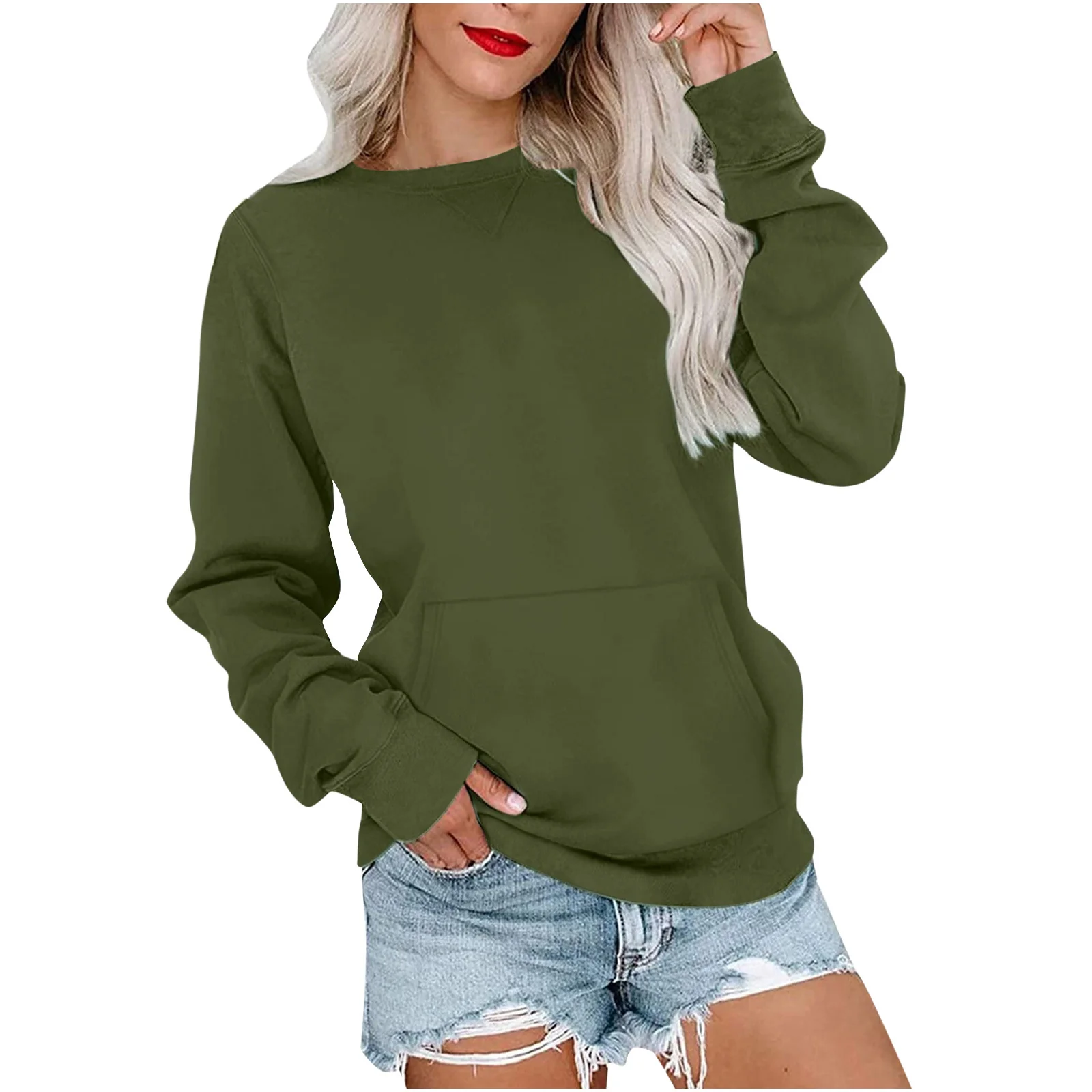 Gaëlle | Sweat léger sans capuche, style épuré