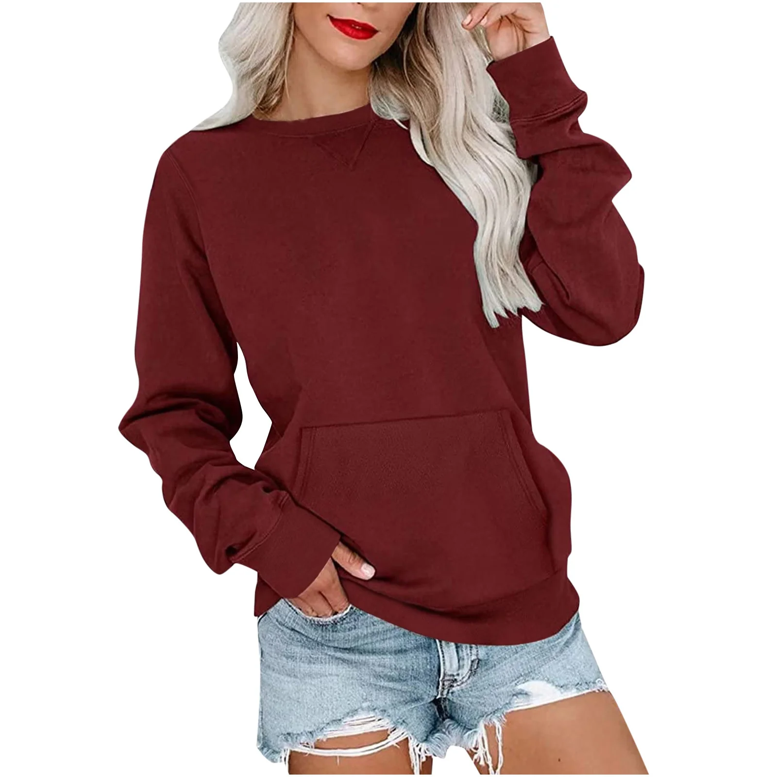 Gaëlle | Sweat léger sans capuche, style épuré