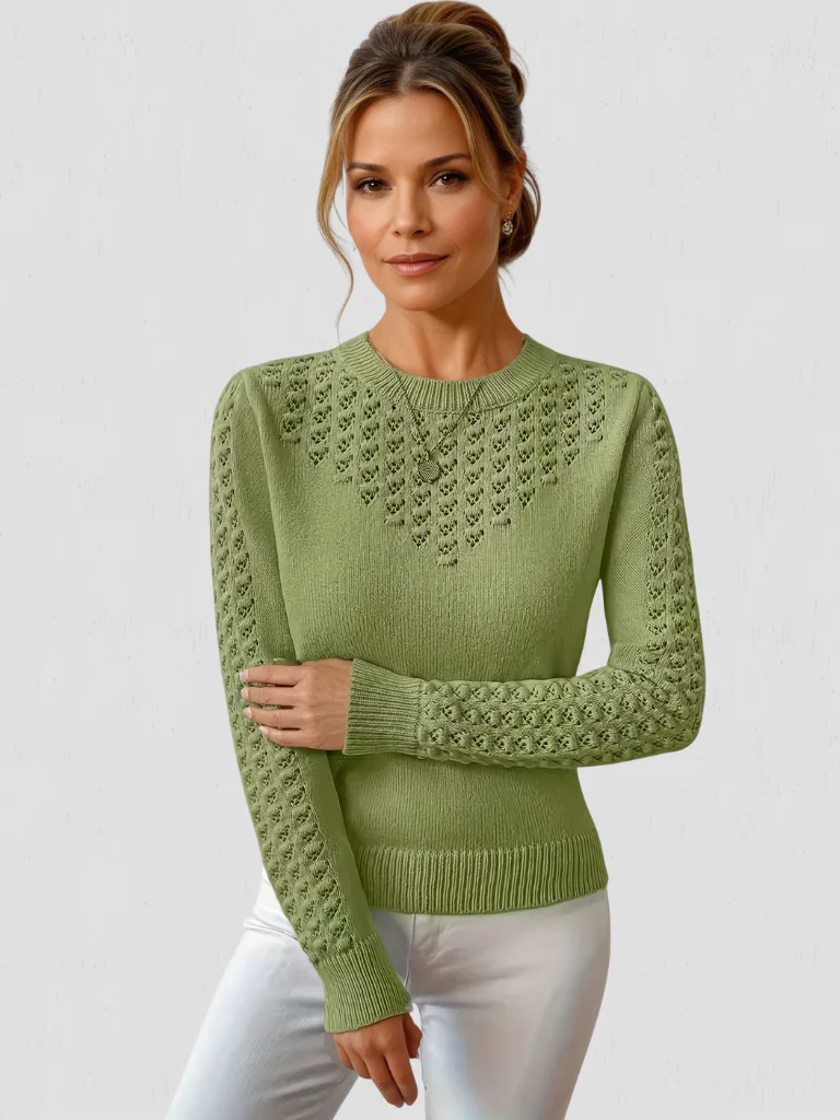 Sixtine | Pull en maille dentelle