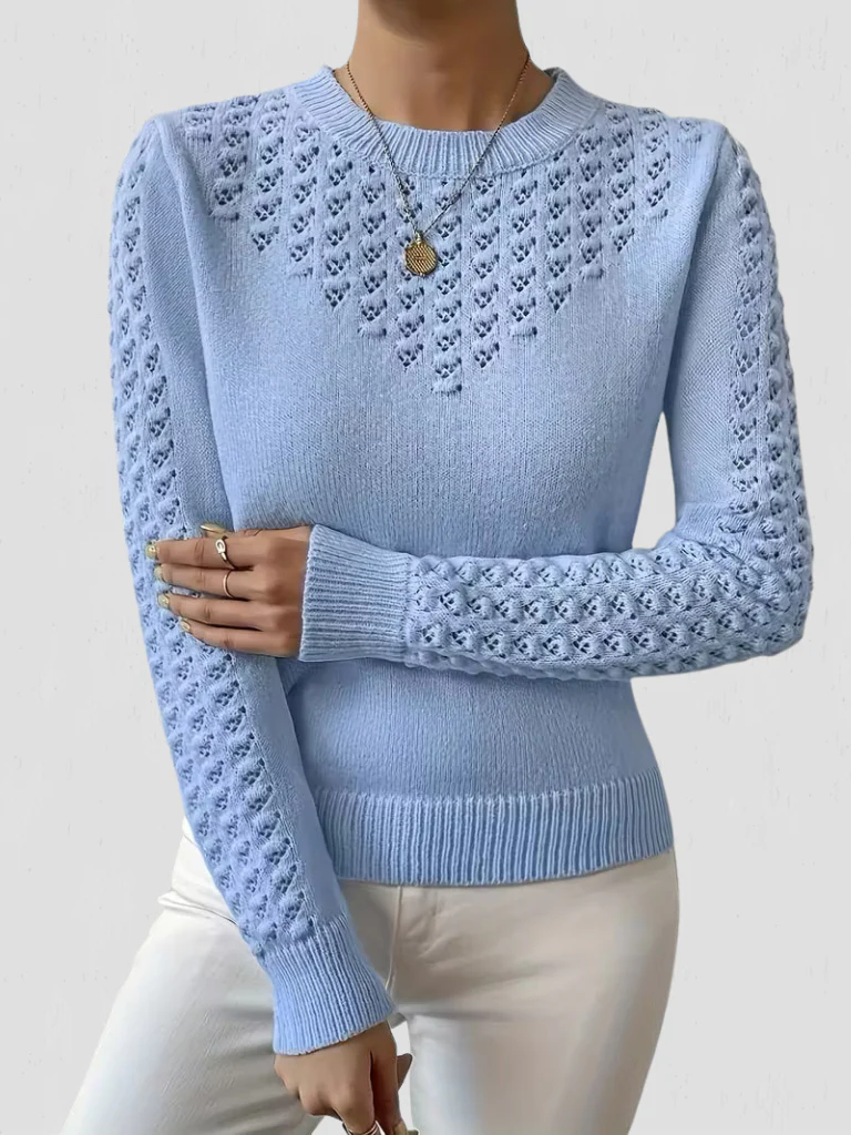 Sixtine | Pull en maille dentelle