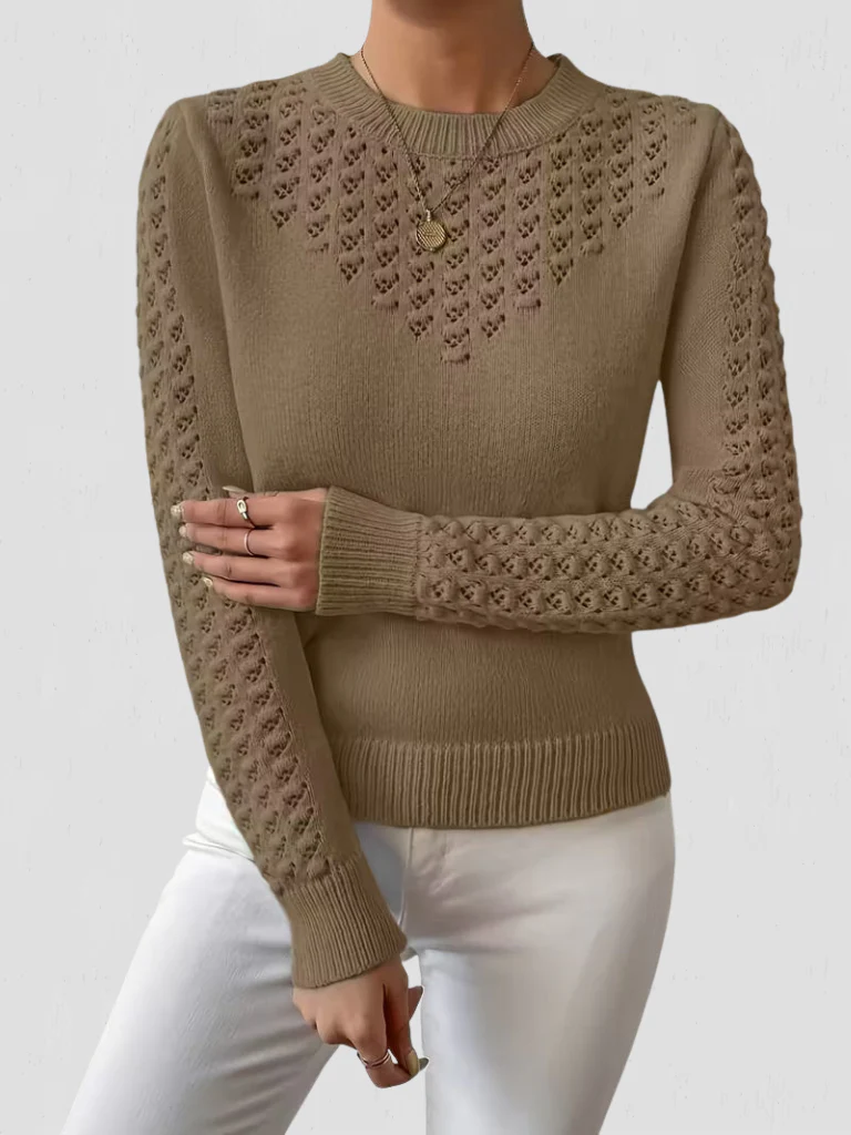Sixtine | Pull en maille dentelle