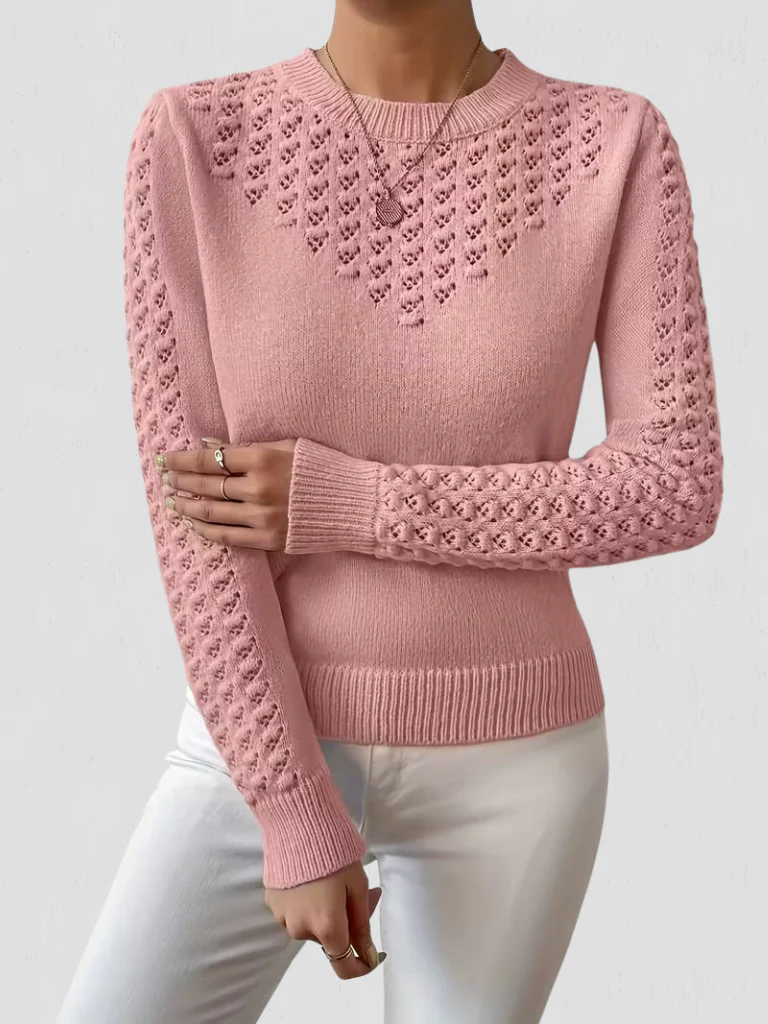 Sixtine | Pull en maille dentelle