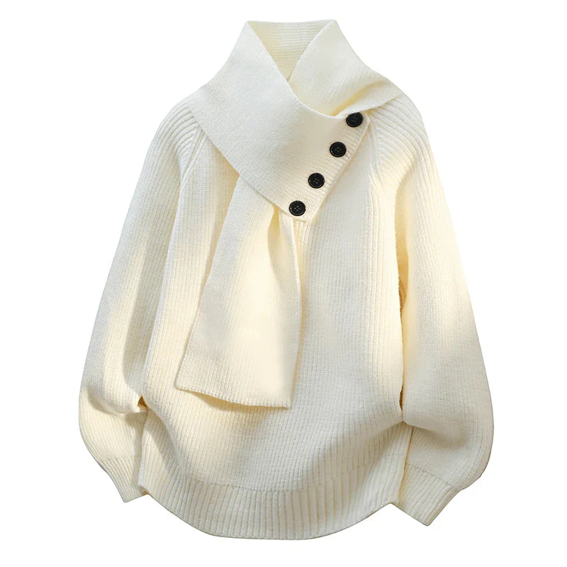 Calypso | Pull enveloppant au col écharpe