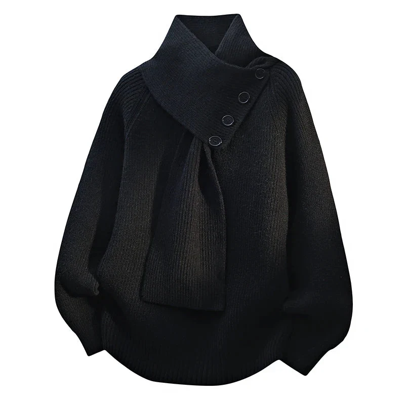 Calypso | Pull enveloppant au col écharpe