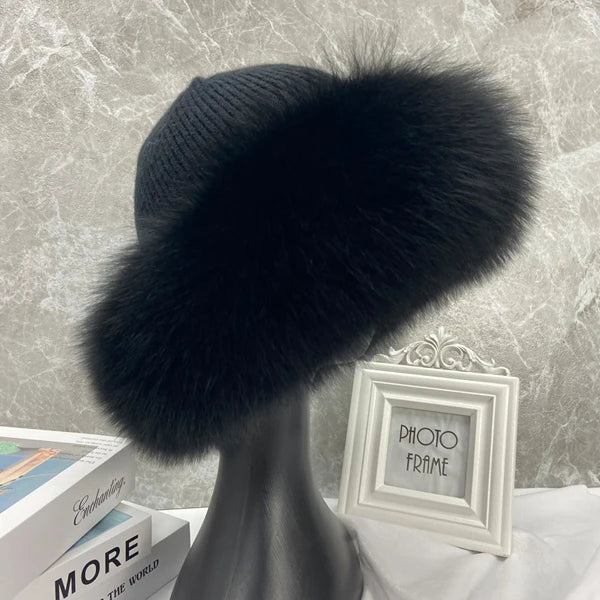 Nathalie | Bonnet en Fourrure de Renard