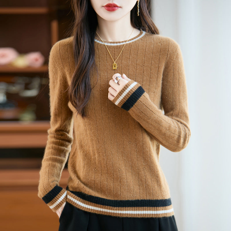 Amalia | Pull Rouge Élégance Classique