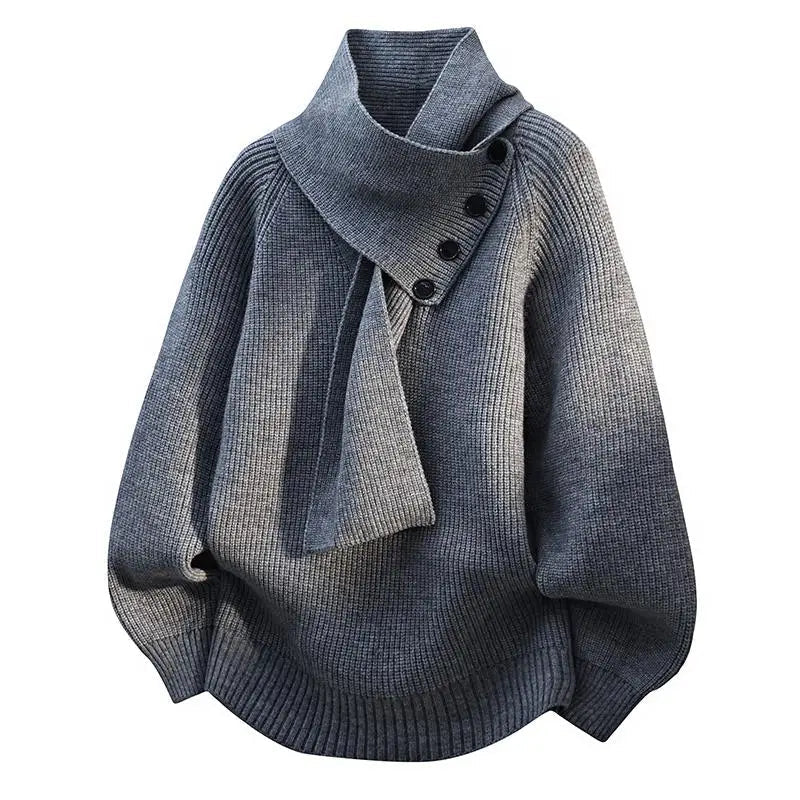 Calypso | Pull enveloppant au col écharpe