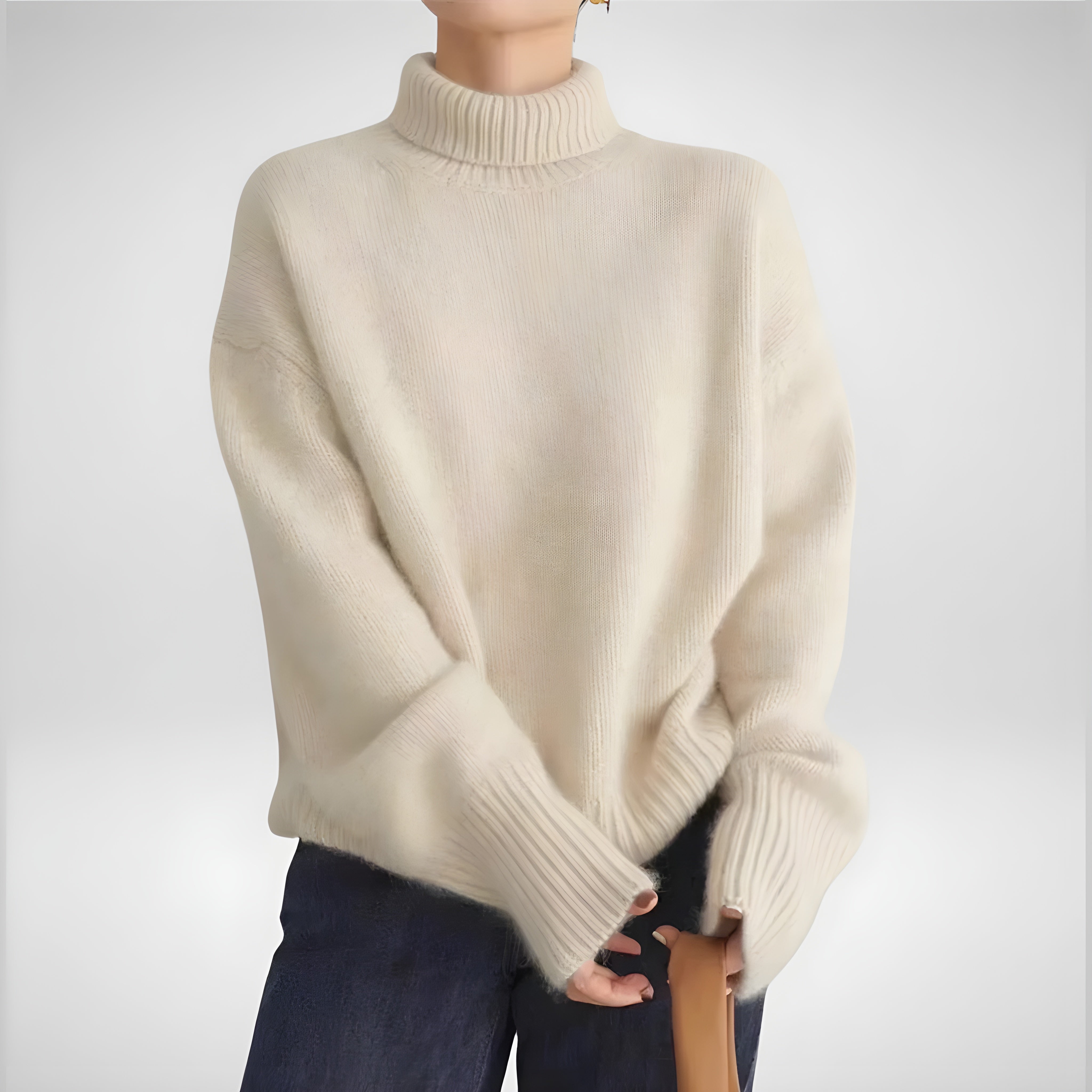 Zoé | Pull Roulé Doux & Confortable