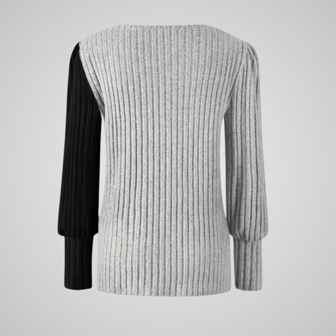 Solène | Pull Boutonné Asymétrique