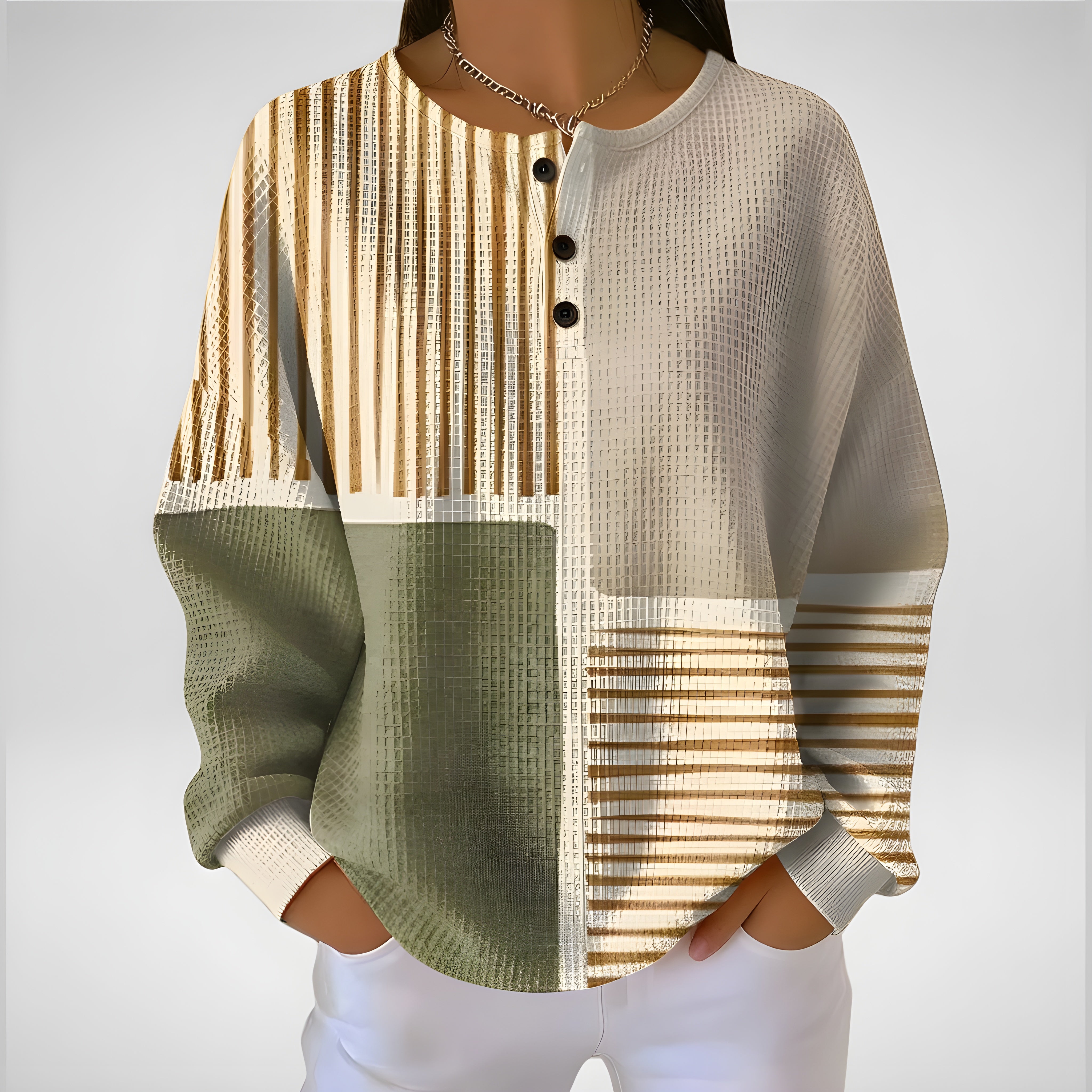 Ravelienne | Pull Géométrique Doux & Confortable