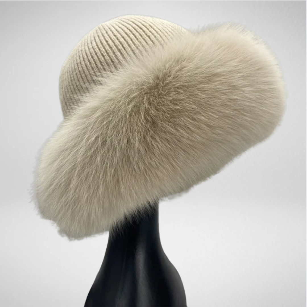 Nathalie | Bonnet en Fourrure de Renard