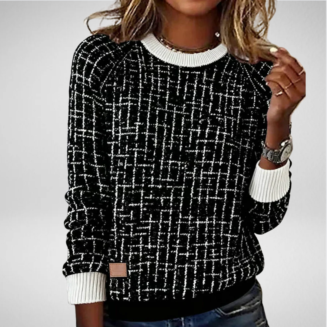 Philomène | Pull à carreaux casual et élégant