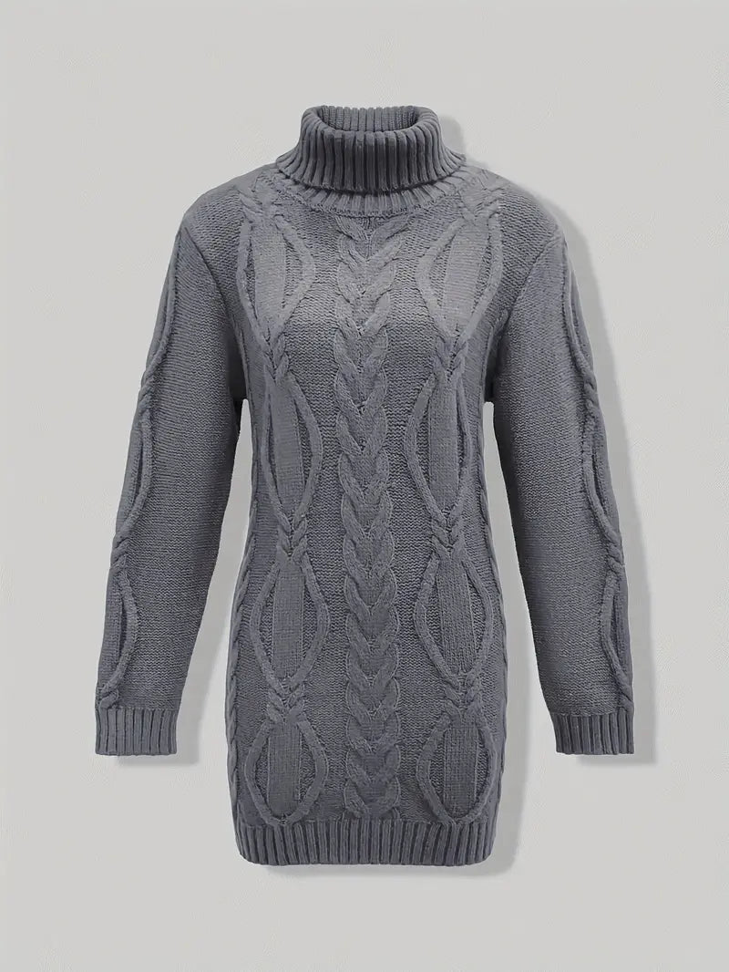Valéria | Pull Long Torsadé d’Hiver