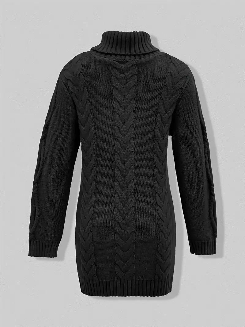 Valéria | Pull Long Torsadé d’Hiver