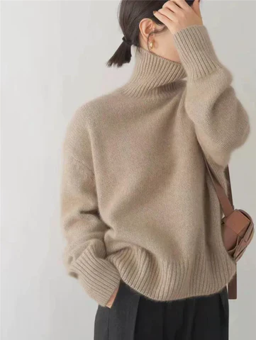Zoé | Pull Roulé Doux & Confortable