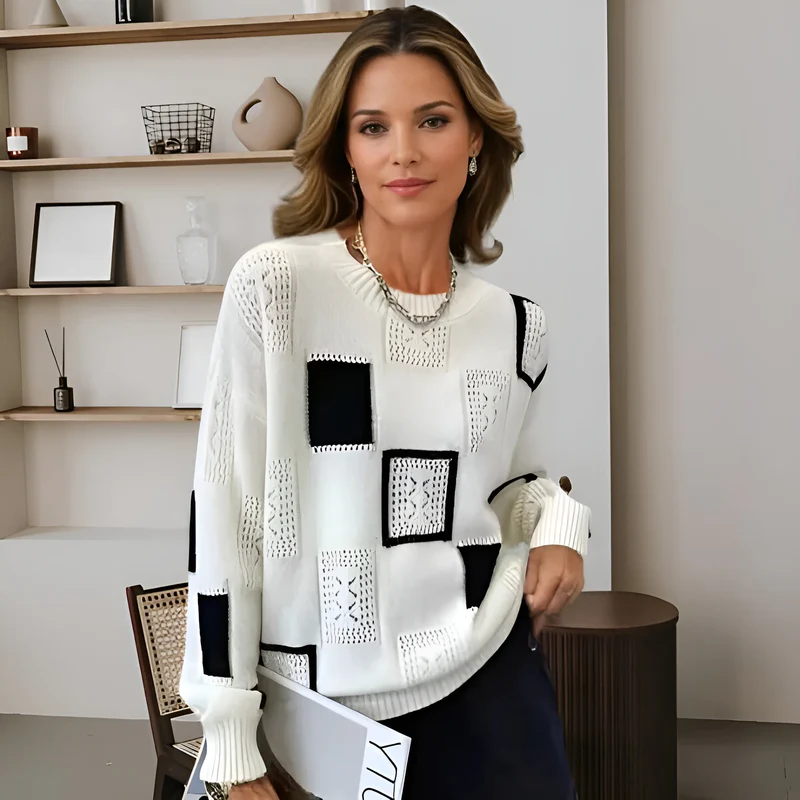 Aureline | Pull Motifs Géométriques