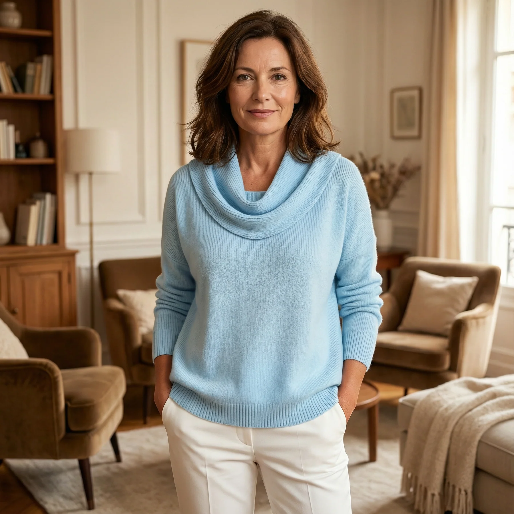 Tess | Pull Doux Col Drapé