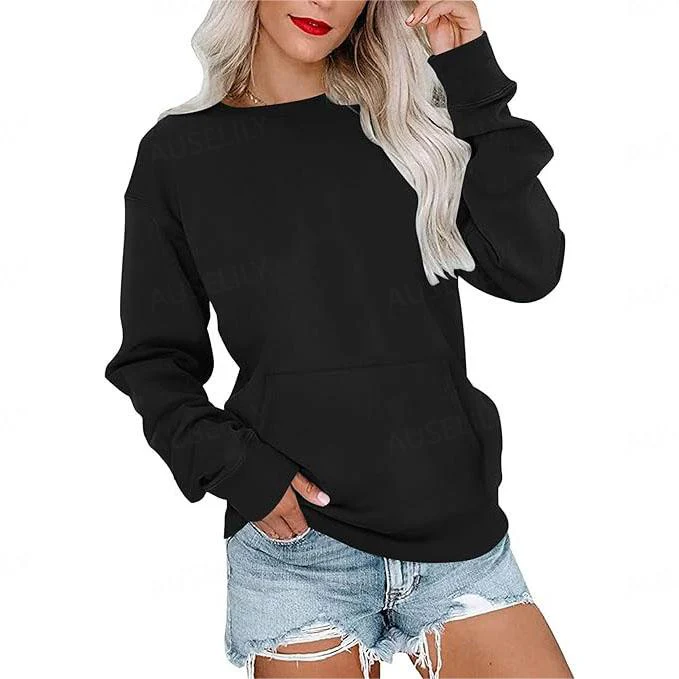 Gaëlle | Sweat léger sans capuche, style épuré