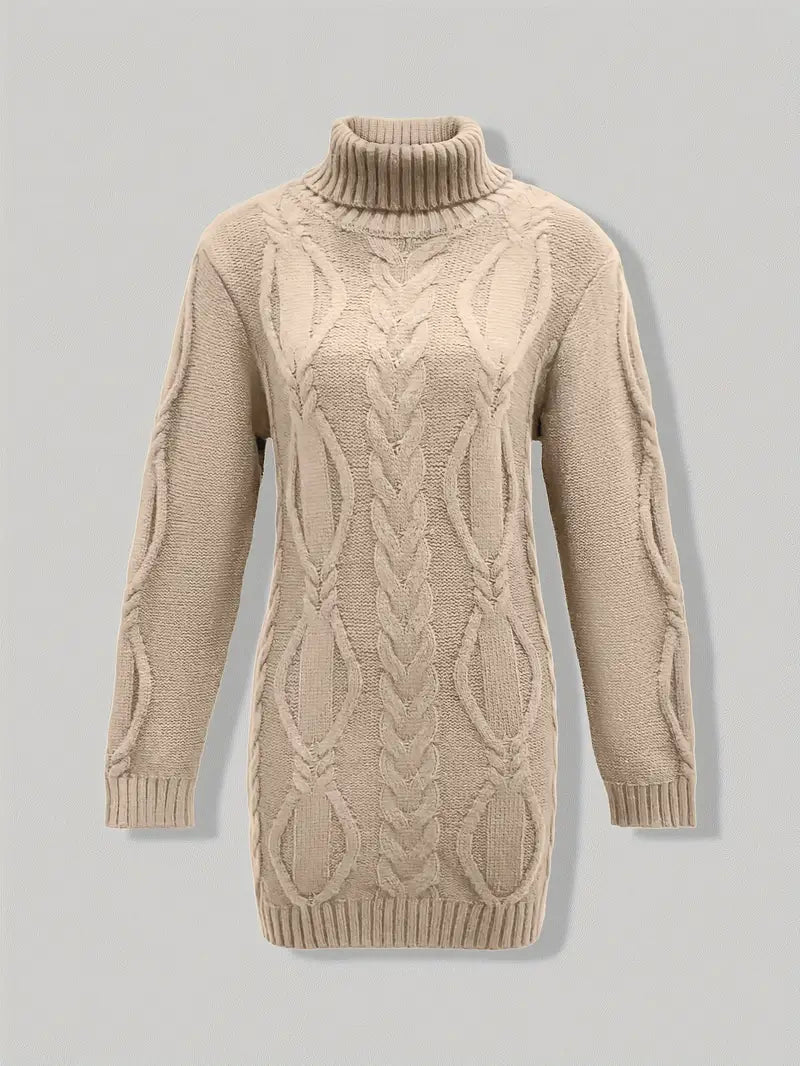 Valéria | Pull Long Torsadé d’Hiver