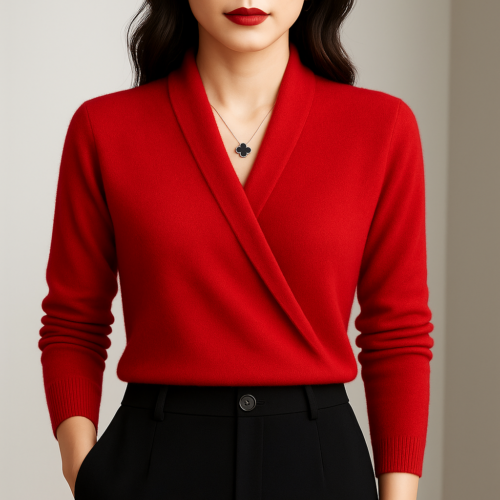 Camille | Pull Cache-Cœur Élégant