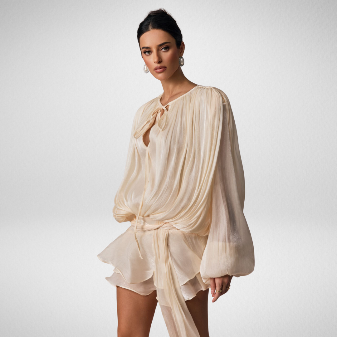 Rousseau Paris | Robe Chemisier Évasée à Lacets