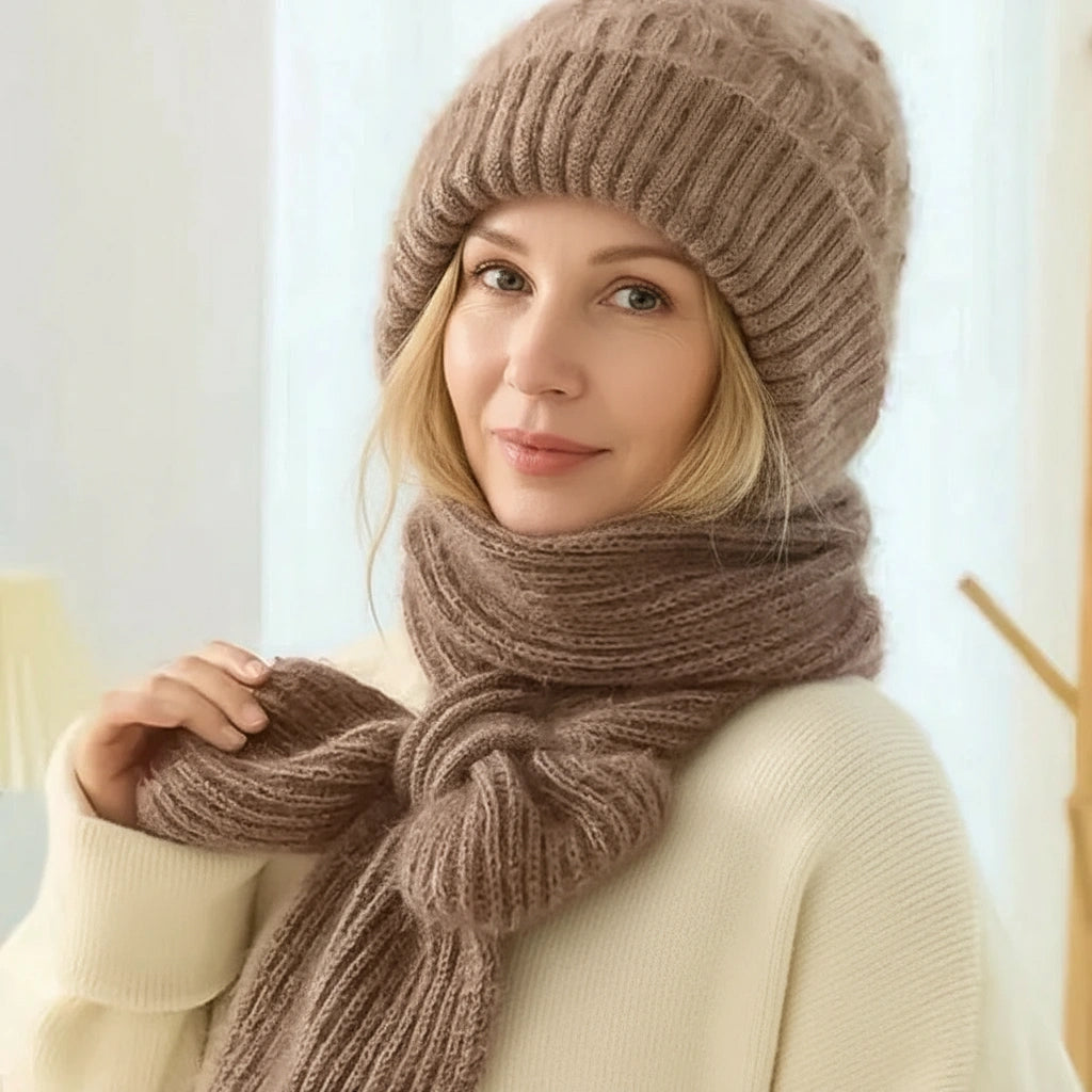 Édeline | Ensemble Bonnet & Écharpe Cocooning