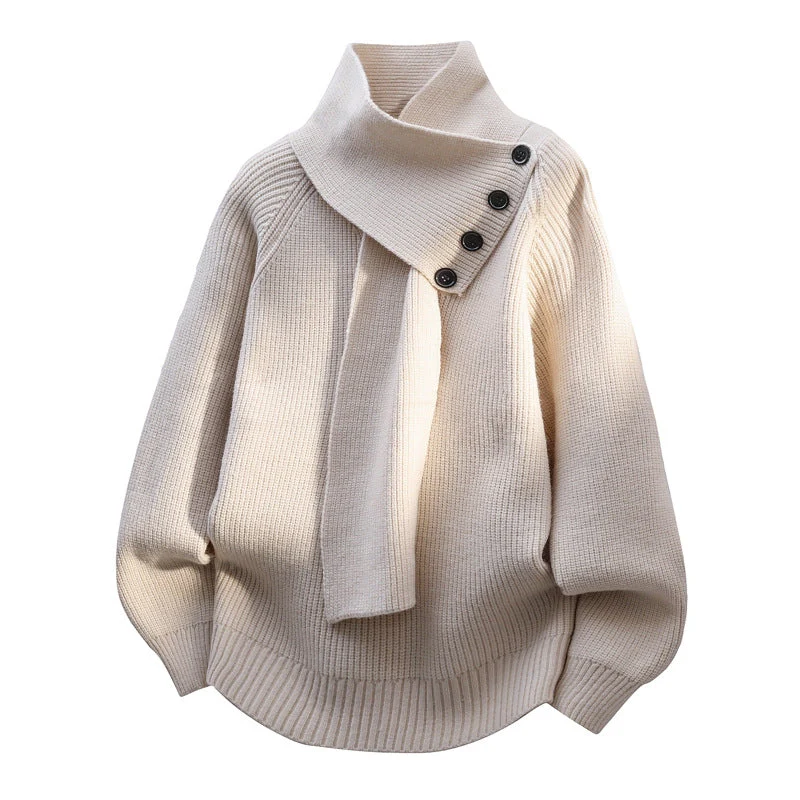 Calypso | Pull enveloppant au col écharpe